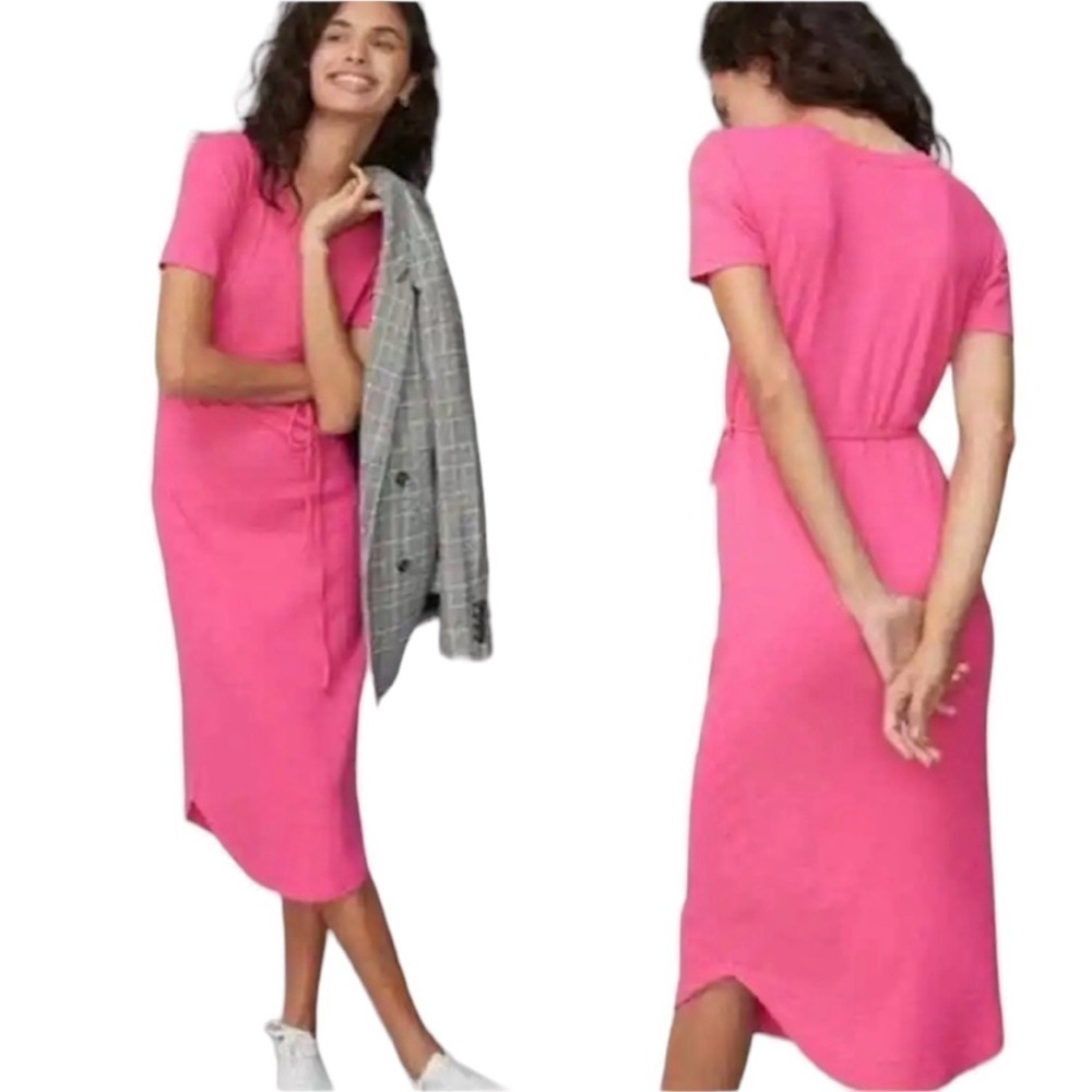Anthropologie Saturday Sunday Addy Ribbed Midi Dress